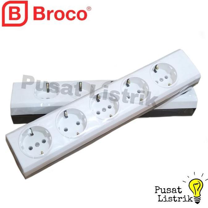 BROCO STOP KONTAK 5 LUBANG OUTBOW STOP KONTAK 5 LUBANG TUTUP BROCO READY