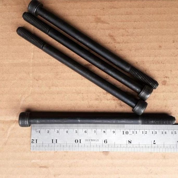 Baut L M10X150 Baja / Baut L Baja M10 X 150 / Baut L Hitam Kunci L8 Diskon