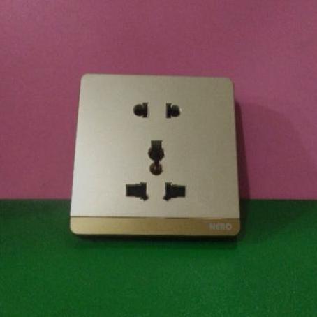 STOPKONTAK UNIVERSAL GOLD DECORA NERO STOP KONTAK MULTI GOLD DECORA PROMO