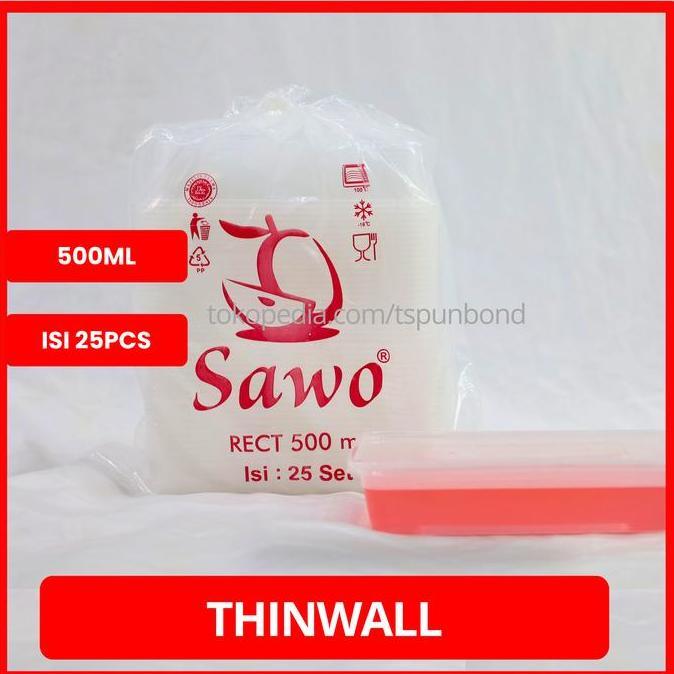 TERLARIS PLASTIK CONTAINER TAHAN PANAS THINWALL ML / TEMPAT MAKAN PLASTIK