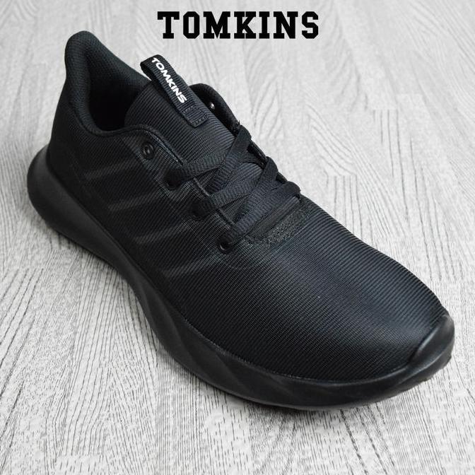 TOMKINS Harley  - Hitam Sepatu Sekolah Remaja Pria Shoes Sneakers Kasual