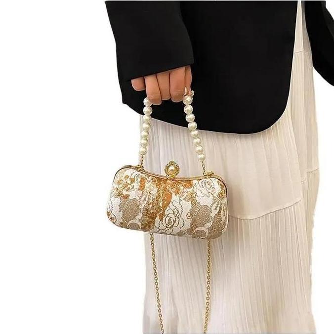 HEMAT BANGET - Korea Style Tas Pesta Mutiara Mewah Elegan SAS932 KSG2196 Handbag Party Tas Kondangan