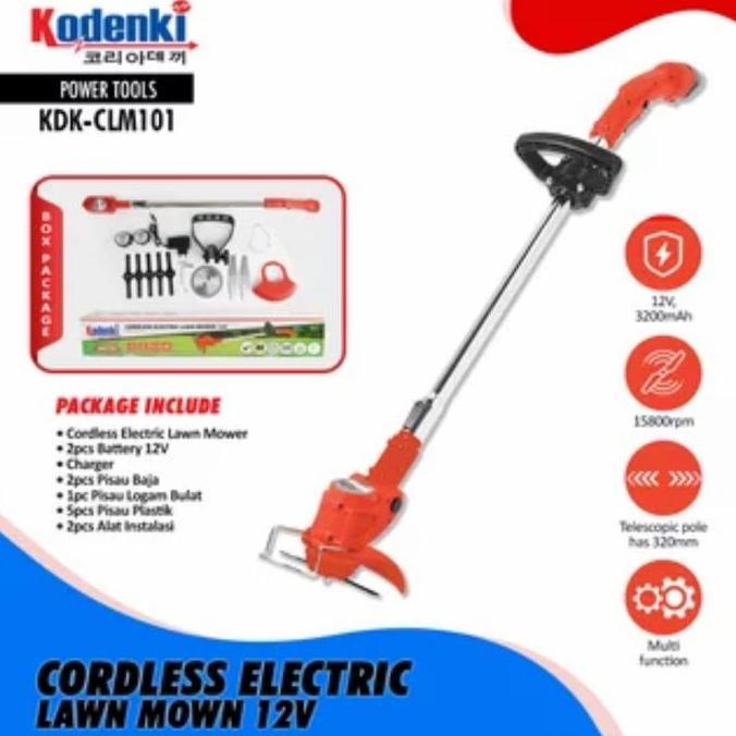Cordless Grass Cutter Baterai mesin potong rumput trimmer KODENKI