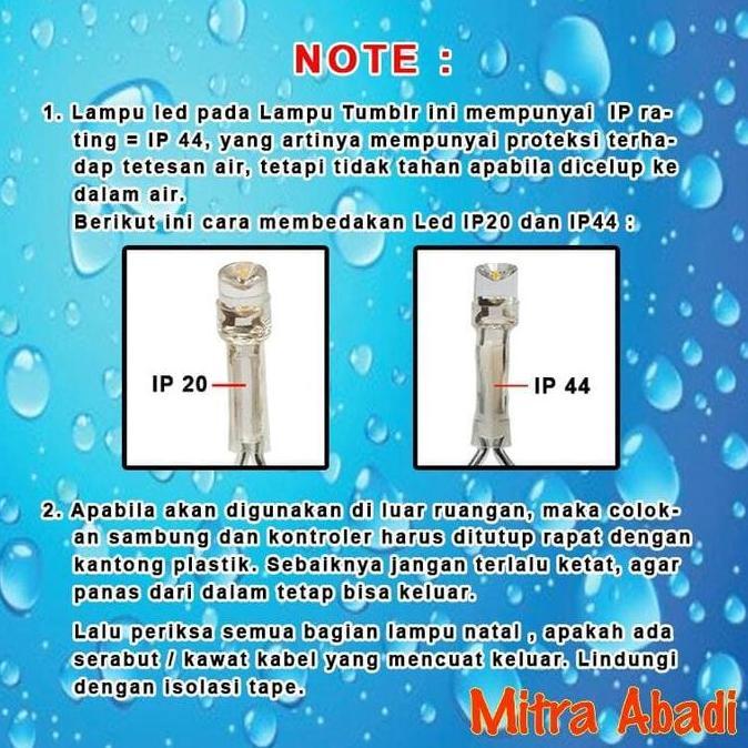 Lampu Natal LED Tirai Warm White