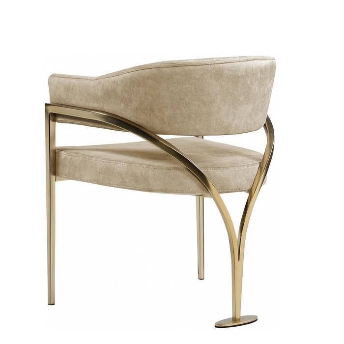 Kursi makan stainless gold kursi makan terbaru