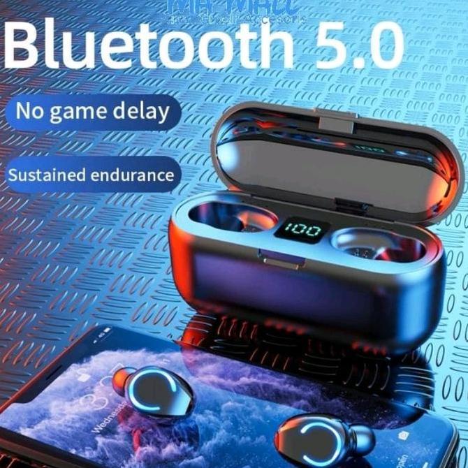 HEADSET EARPHONE BLUETOOTH TWS F9 HEADSET B35 EARPHONE BLUETOOTH TWS WIRELESS TWS F9-5 TYPE C CHARGI