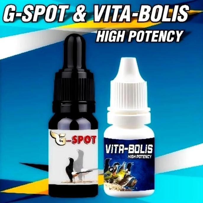 CASHBACK - 2 PAKET [  GSPOT + VITABOLIS ]  2 BOTOL VITAMIN PENGGACOR BURUNG