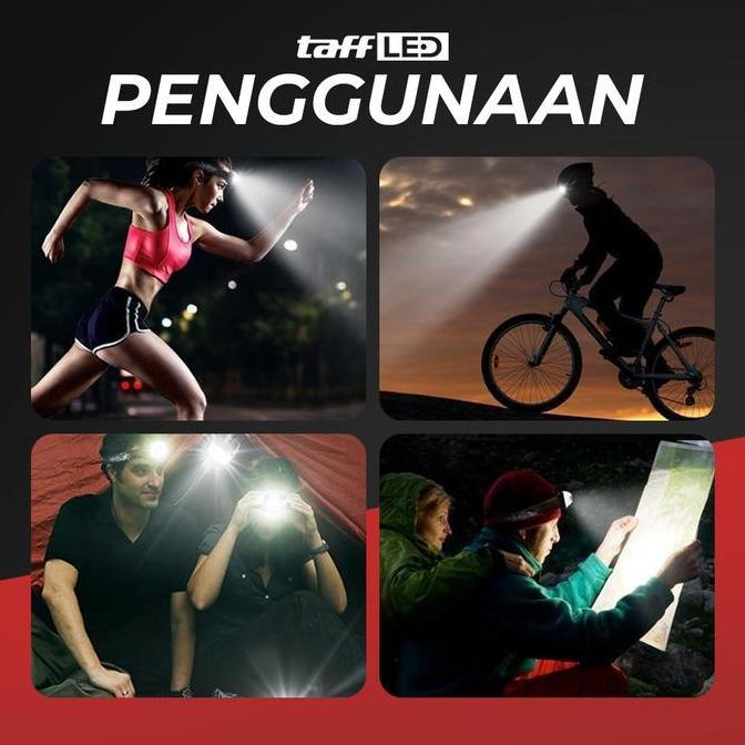 Senter led kepala senter head lamp Led light Cree Xml T6 40 rb lumens