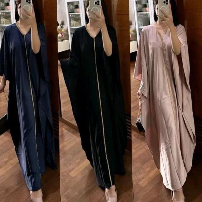 AMDOXTE VANILA KAFTAN ABAYA/KAFTAN KALONG/KAFTAN MEWAH/KAFTAN RENDA GOLD/FASHION MUSLIMAH/KAFTAN EDI