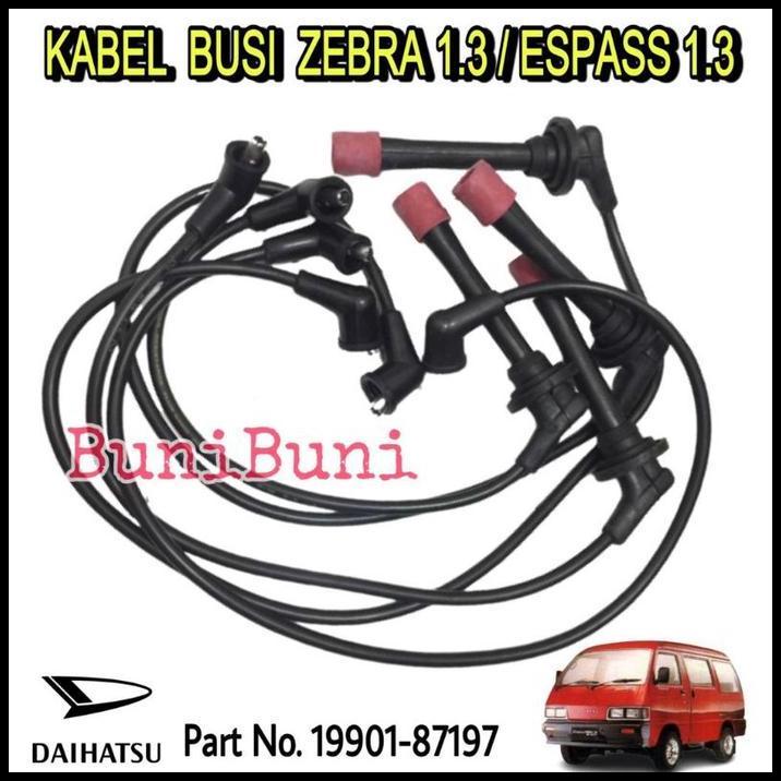 DISKON KABEL BUSI UNTUK MOBIL DAIHATSU ZEBRA 1.3 S89 / ESPASS 1.3 / FEROZA TARUNA - 1 SET 