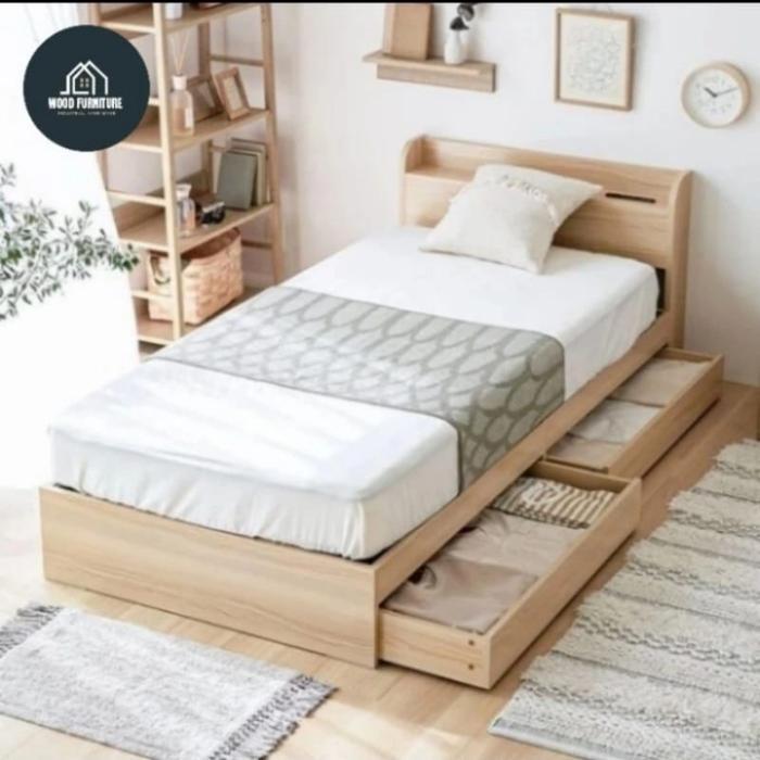 custom order dipan 2 laci dipan laci 120x200 minimalis