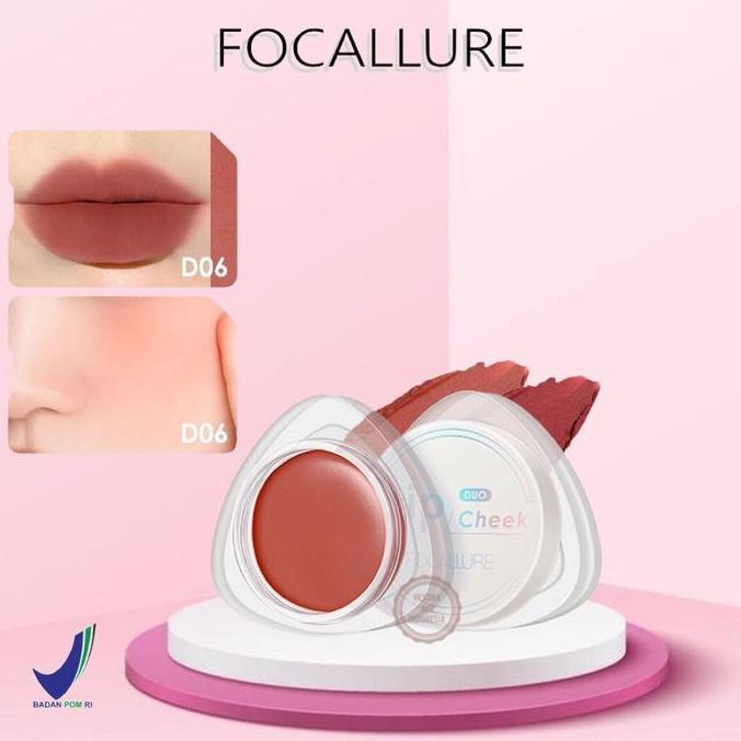 BEST PRICE - FOCALLURE (FA266) Dual-Use Lip Mud Lip Clay & Velvet-hazy Matte Cheek