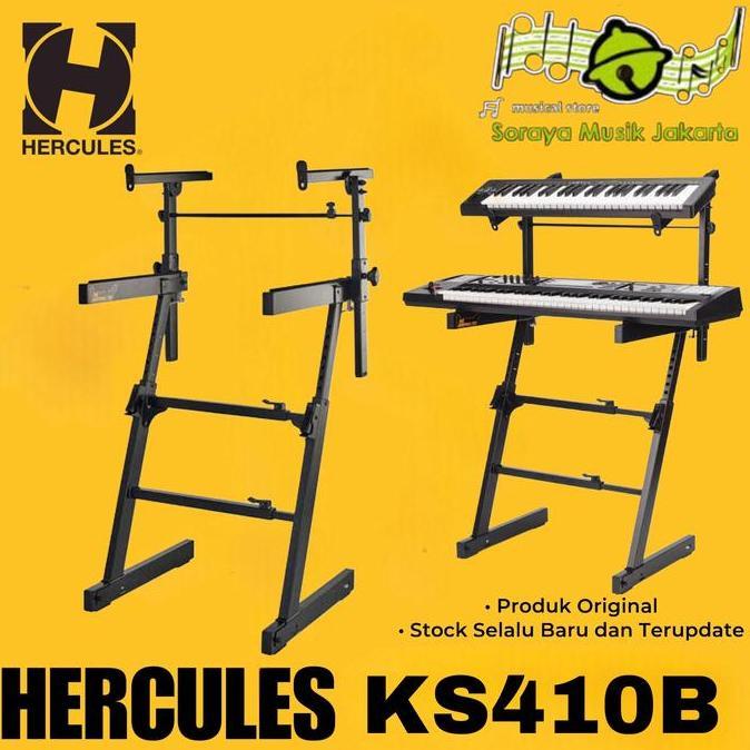 TERBARU HERCULES KS410B DOUBLE STAND KEYBOARD