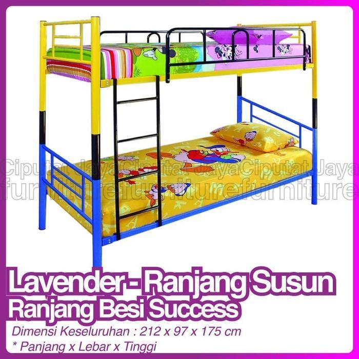 Ranjang Besi Success Lavender - Ranjang Tingkat Lavender