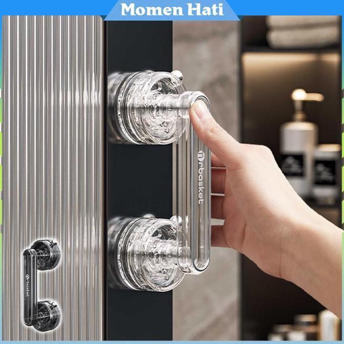 OARINAX Suction Cup Pegangan Pintu Tempel / Pegangan Pintu Kamar Mandi / Pegangan Pintu Laci