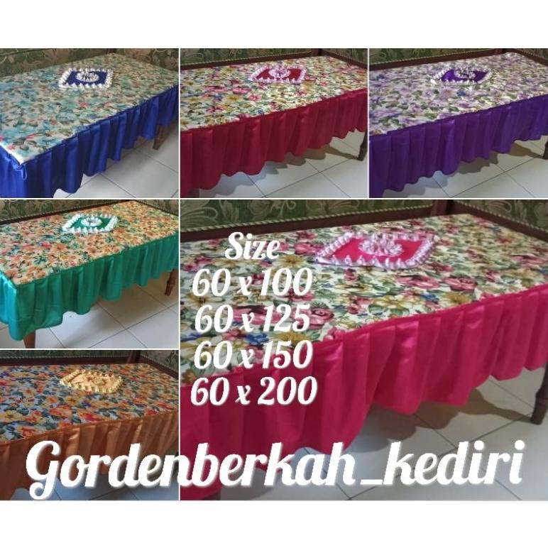 BEST SELLER TAPLAK MEJA KOTAK/TAPLAK MEJA KOTAK MURAH/ TAPLAK MEJA TAMU RUMBAI SATIN/TAPLAK MEJA BUN