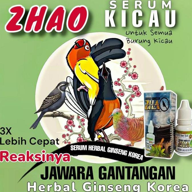 NEW - Vitamin Penggacor Seketika Semua Burung Lomba.ZHAO ENERGY BOOSTER