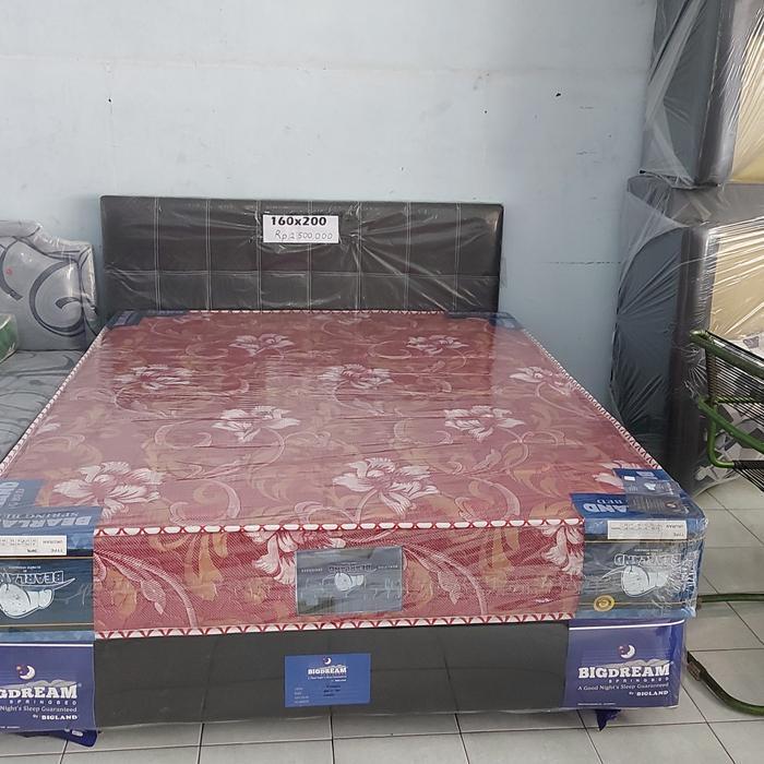1 set springbed 180x200 Springbed Bearland olympic+bantal guling