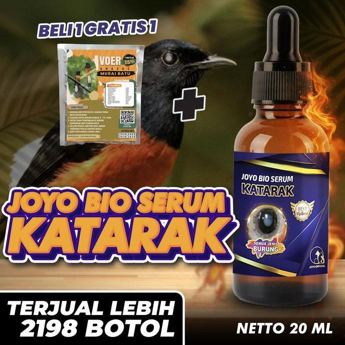 HOT DEAL - OBAT KATARAK BURUNG | MATA NITIK PUTIH | MATA KATARAK BURUNG | JOYO BIO SERUM KATARAK 20M