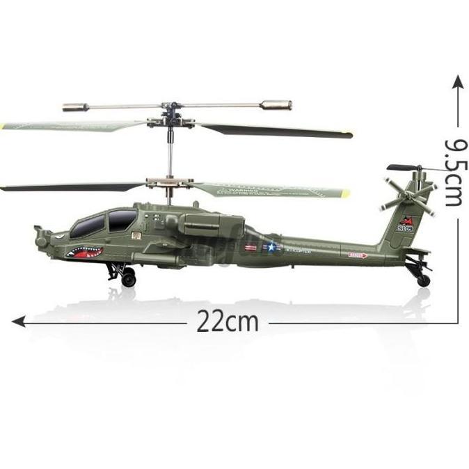 Syma S109G Helikopter Rc 3.5 Beast Rtf Ah-64