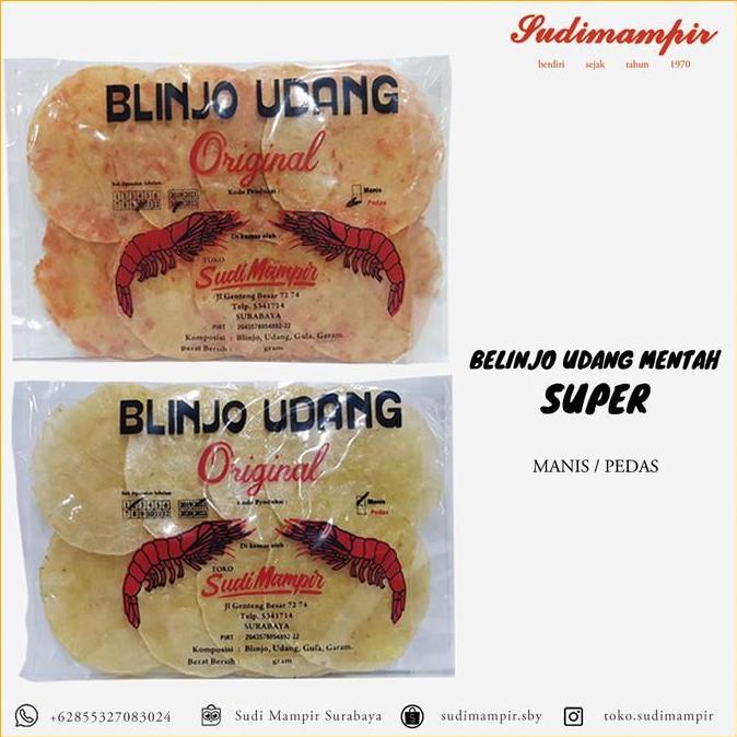 Emping Belinjo/Blinjo Udang Mentah Sudi Mampir | Oleh Oleh Surabaya