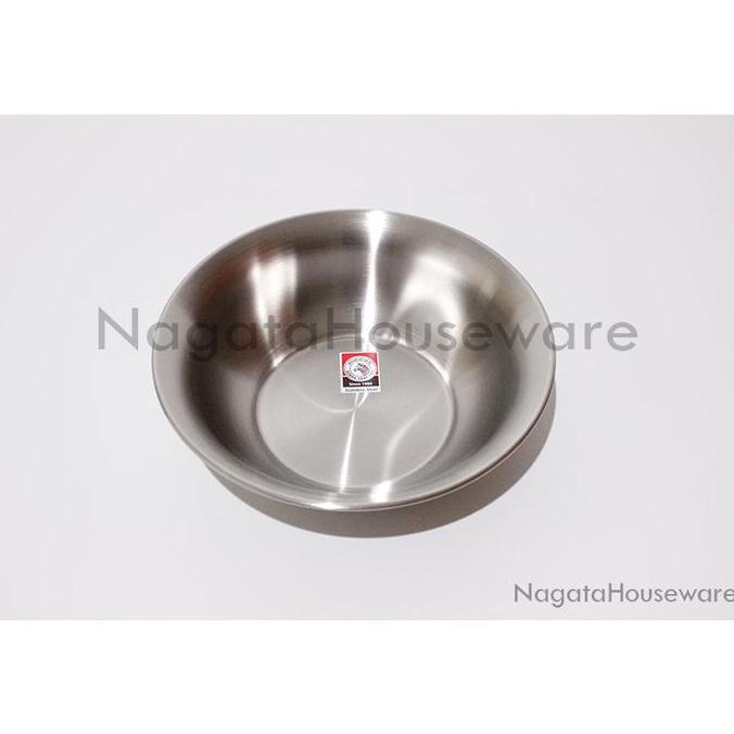 Baskom Mangkok Piring Makan Kuah Stainless Steel Basin Zebra 136020