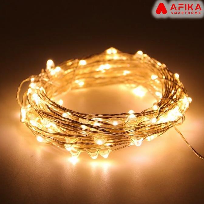 LETTER1 Lampu Hias Dekorasi Kamar 50 LED 5 Meter kelap kelip Warna Warni