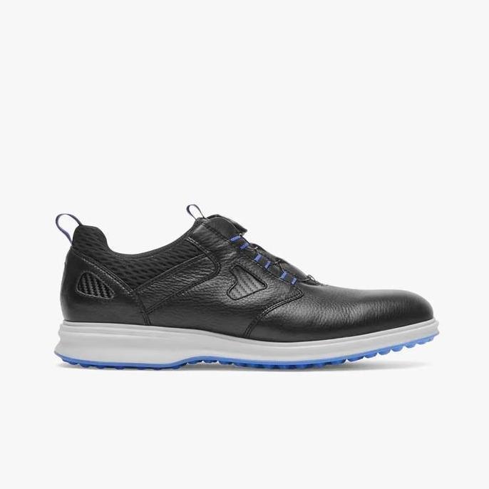 Ready ROCKPORT TM Links Sport Original Sneakers Pria Leather - Black