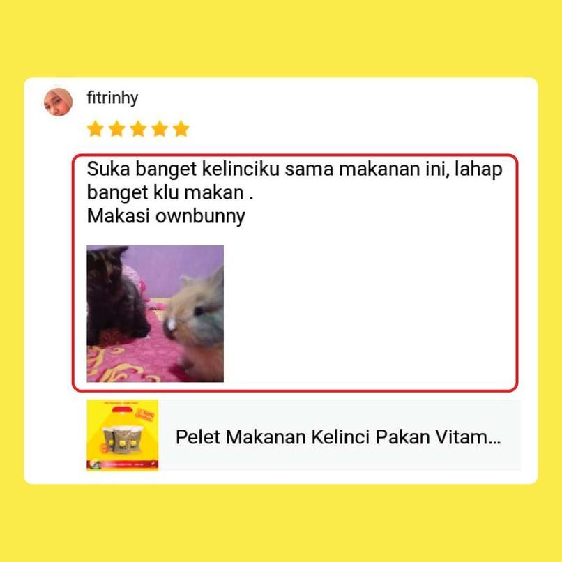 Pelet Makanan Kelinci Pakan Vitamax 1000 Gr