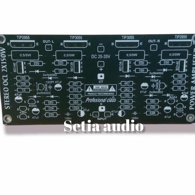 KOQOZIE pcb power amplifier ocl 150 wat stereo