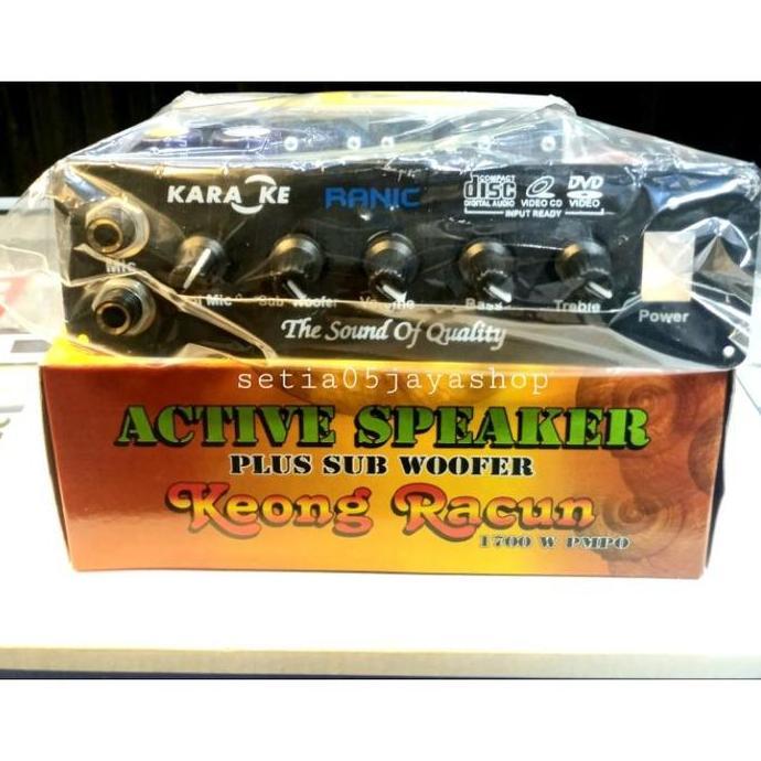 KOQOZIE kit power aktif speaker mic subwofer keong racun