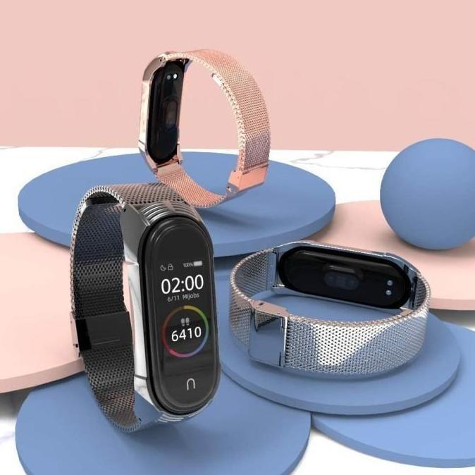 MIJOBS MiBand 5 MILAN TRANSFORMER Stainless Strap Xiaomi Mi Band 5 4 3