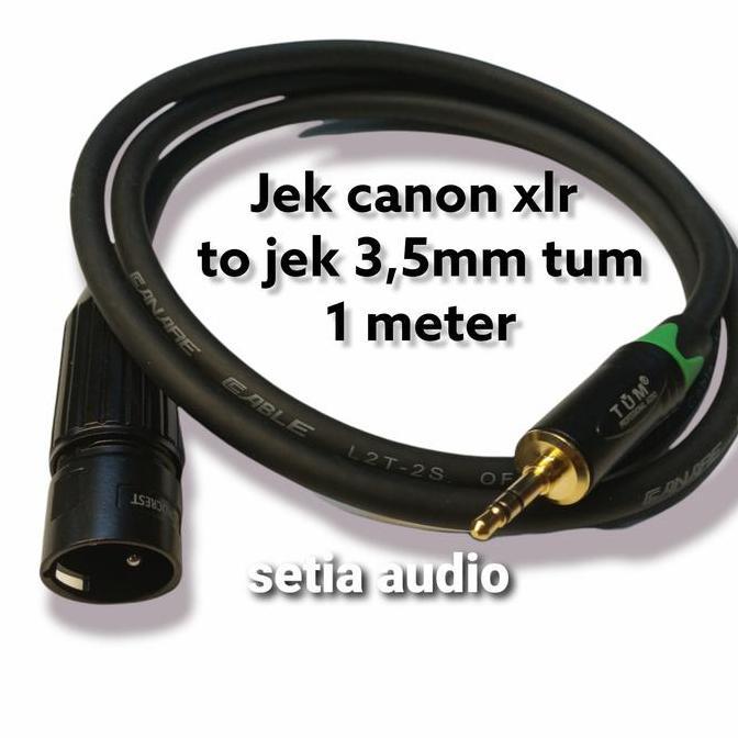 ZHAMBIRE kabel audio mixer to hp jek canon male/female to jek mini 3,5mm