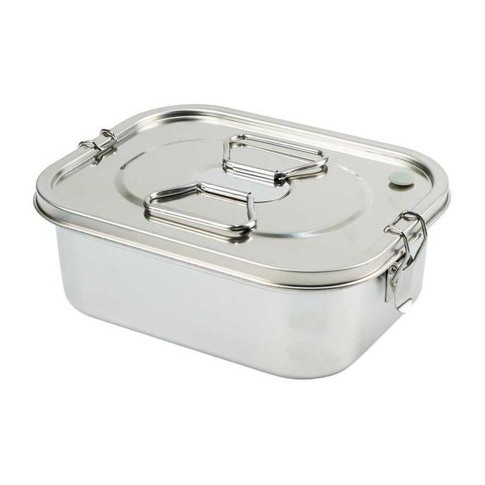 ZHAMBIRE Kotak Makan Bento Lunch Box Bekal Stainless Steel 2L