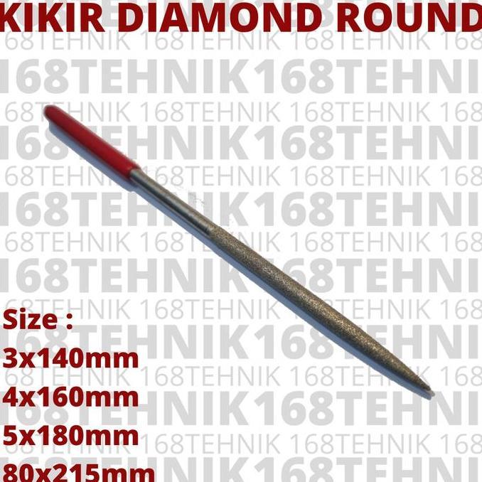KIKIR 80X215 BENTUK BULAT / DIAMOND FILE / KIKIR INTAN MODEL BULAT