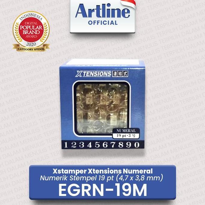 ARTLINE Xstamper Xtensions Numeral Stamp / Numerik Stempel EGRN-19M