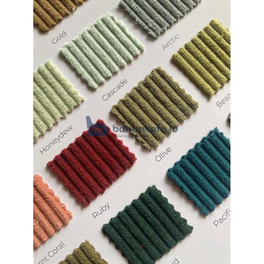 Ready KAIN SOFA MOTIF CORDUROY / KAIN BELUDRU TEBAL MOTIF CORDUROY - CARRINGTON