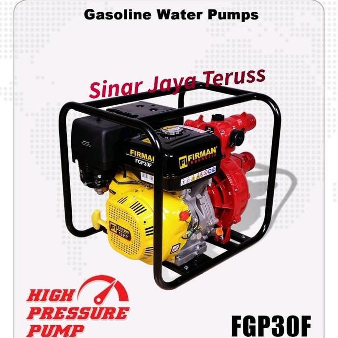 Ready Pompa Alkon Pemadam kebakaran Firman FGP 30F High Pressure pump Firman