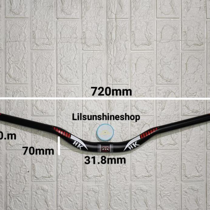 Stang Setir Handlebar 31.8 New HK Alloy 31.8mm 720mm Sepeda Gunung MTB