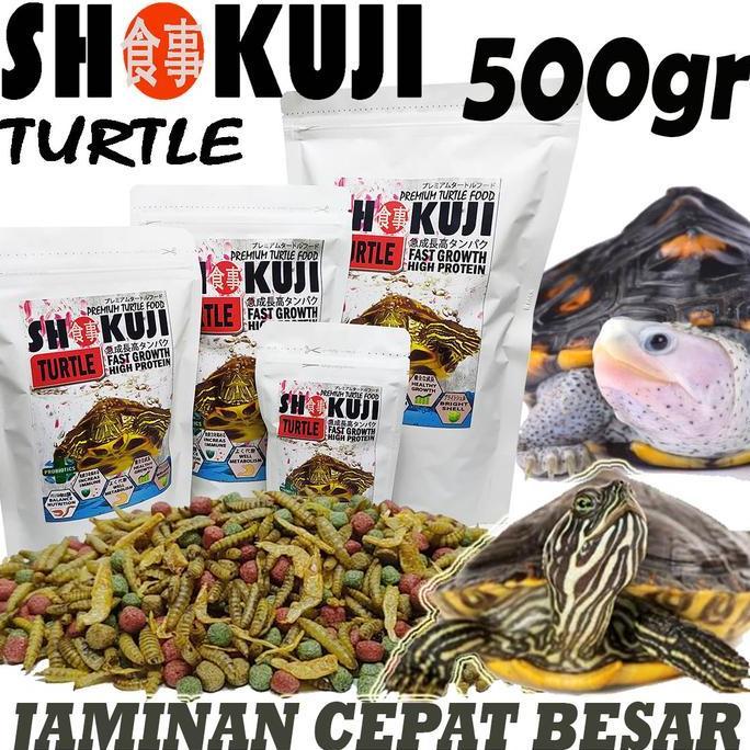 500GR SHOKUJI PELET BRAZIL RES CST MONBI PELET KURA AMBON MAKANAN  TURTLE FOOD KURA KURA AIR DAMER B
