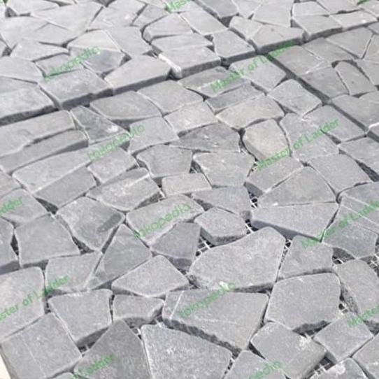 Kris Stone Deck Tile Deck Taman Tile Outdoor 30x30 cm Batu Hitam