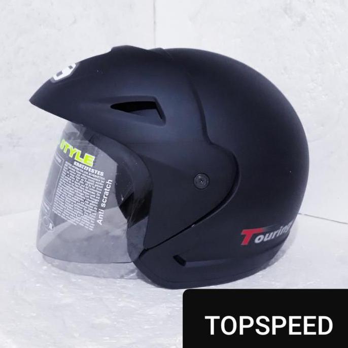 Helm BMC touring hitam doff