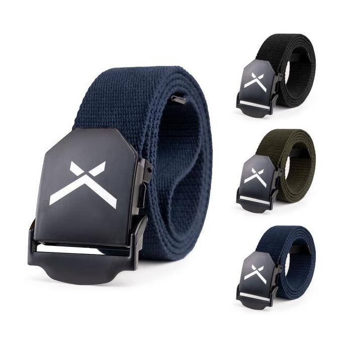 EVERNEXT APPAREL Ikat Pinggang Pria Sabuk Canvas Pria Rocky Belt Pira Gesper Distro Pria