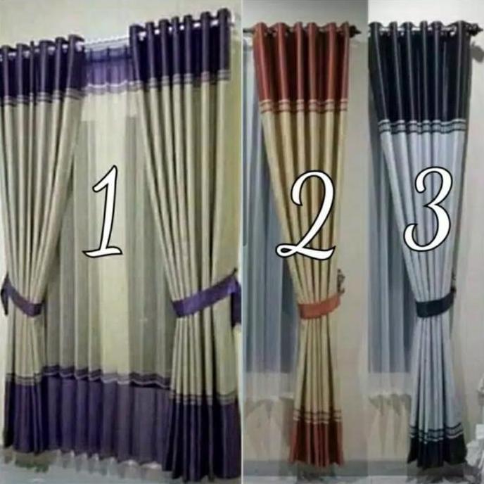 Premium Kain Bahan Gorden Black Out Import