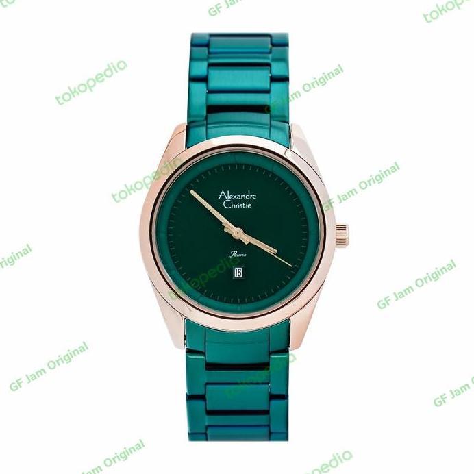 Ready ALEXANDRE CHRISTIE AC2952 AC 2952 JAM WANITA BLUE  ORIGINAL