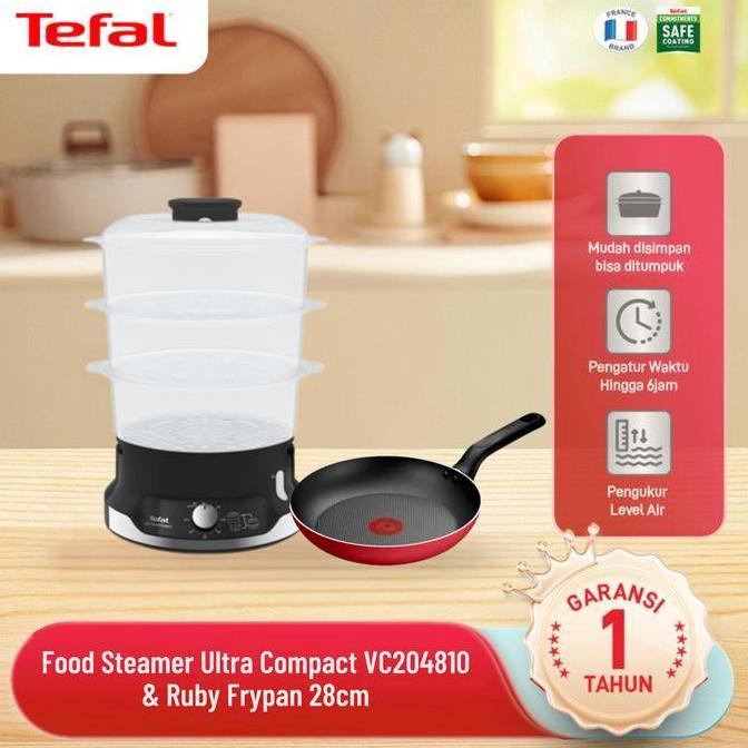 Tefal Food Steamer Ultra Compact VC204810 Pengukus Kukusan