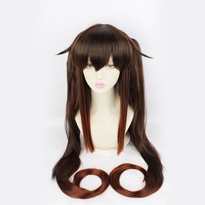LOL-70 wig hu tao genshin impact rambut palsu cosplay twintail
