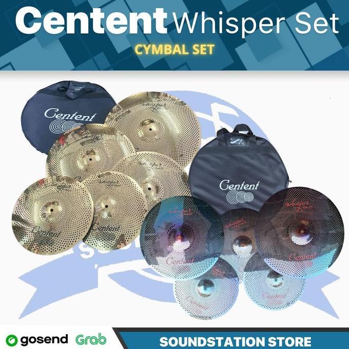 CENTENT WHISPER Silent Cymbal Practice Set 14161820 | Simbal Drum