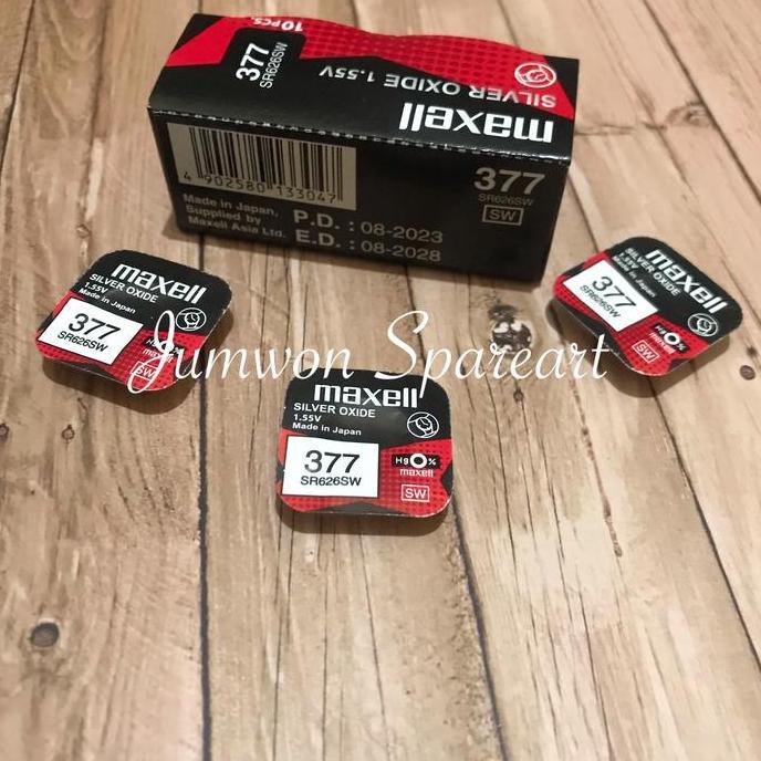 Baterai Maxell 377 SR626SW Original Baterai Maxell 626 Maxell 377 murah