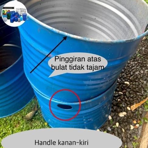 drum besi bekas 200L,tong sampah besi 100L,pot jumbo,pengunci&tutup drum